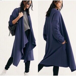Free People Beach Red Eye Cardi Endless Summer Cardigan Open Front Duster XS/S